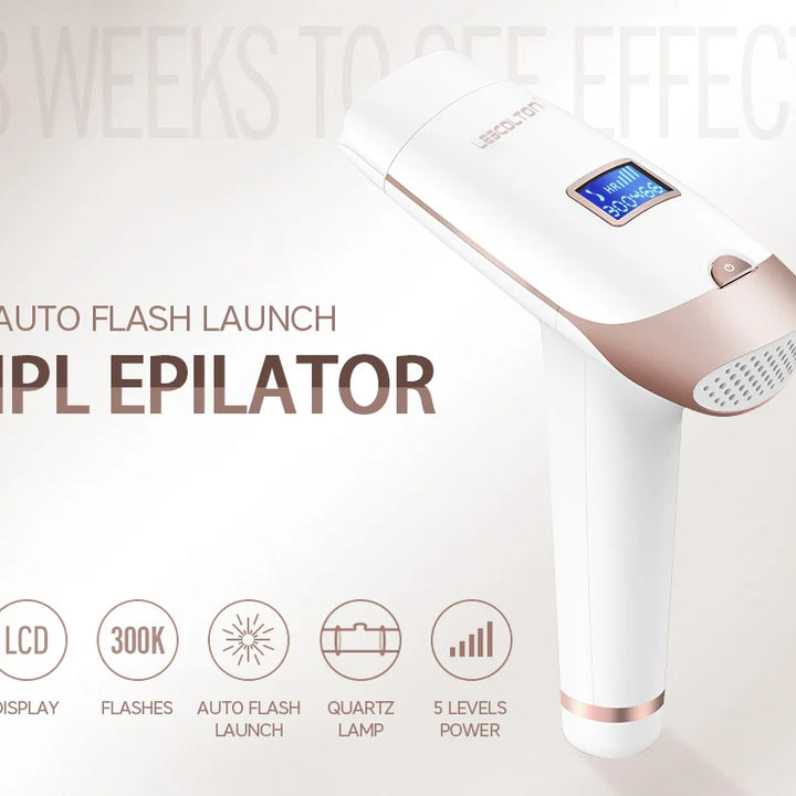 Lescolton 2 em 1 IPL Epilator – Depilação a Laser Permanente com Display LCD, Modelo T009i