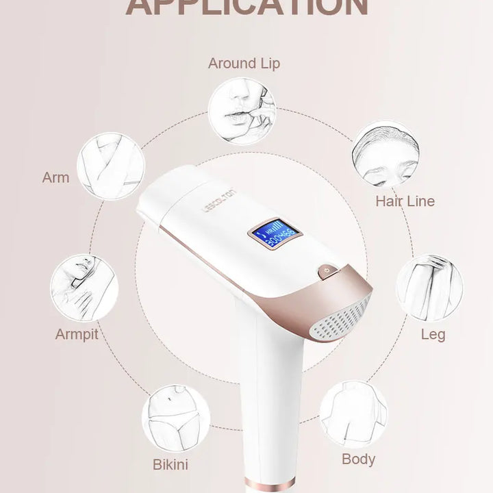 Lescolton 2 em 1 IPL Epilator – Depilação a Laser Permanente com Display LCD, Modelo T009i