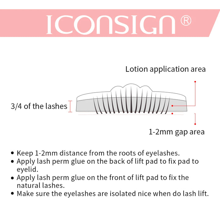 ICONSIGN Lash Lift Kit – Kit de Permanente para Cílios