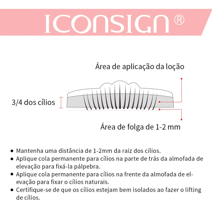 ICONSIGN Lash Lift Kit – Kit de Permanente para Cílios