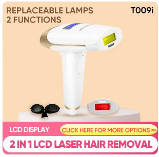 Lescolton 2 em 1 IPL Epilator – Depilação a Laser Permanente com Display LCD, Modelo T009i