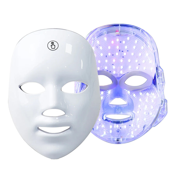 Máscara Facial LED 7 Cores - Terapia Fotônica para Cuidados com a Pele