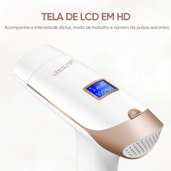 Lescolton 2 em 1 IPL Epilator – Depilação a Laser Permanente com Display LCD, Modelo T009i