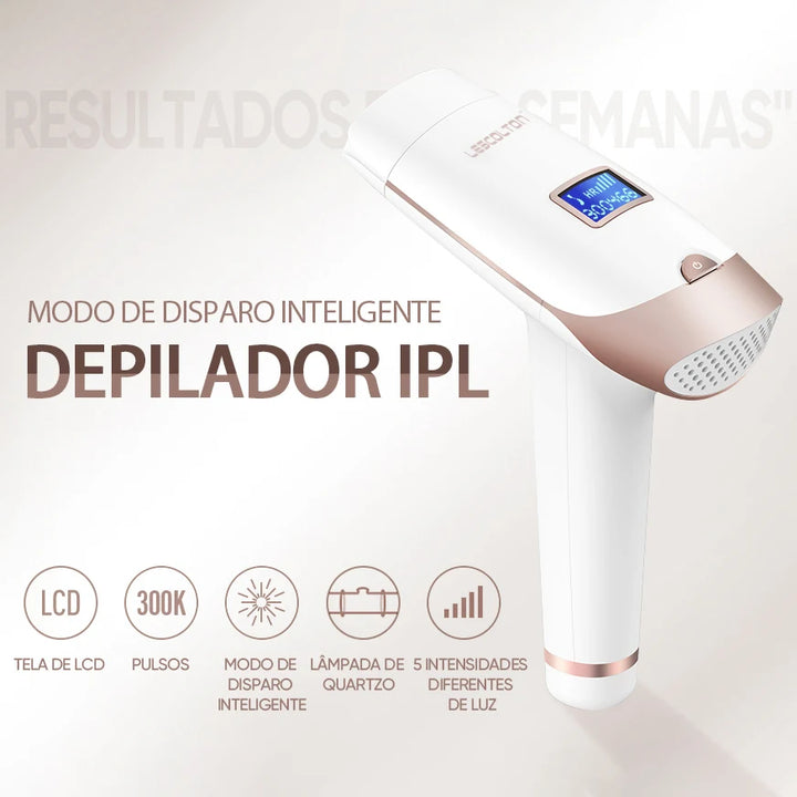 Lescolton 2 em 1 IPL Epilator – Depilação a Laser Permanente com Display LCD, Modelo T009i